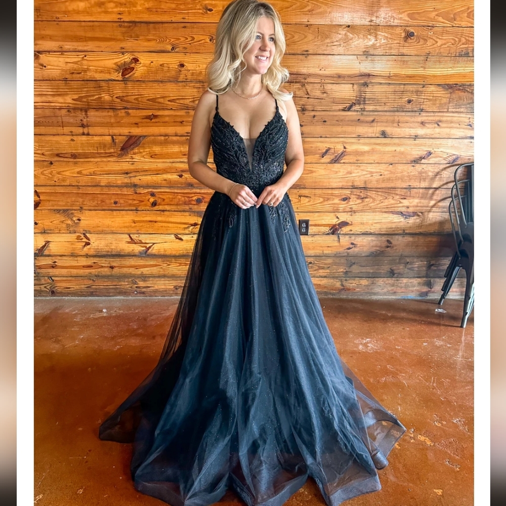 Sparrow Bridal Black Wedding Dress